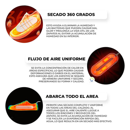 Secador De Zapatos Práctico y ligero